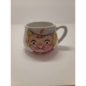 (2) Vintage 1998 Campbell's Soup Fat Cup Mug Dishwasher & Microwave Safe